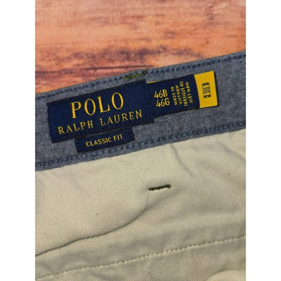 Polo Ralph Lauren Classic Fit Olive Green Chino Shorts 46B - Picture 3 of 7